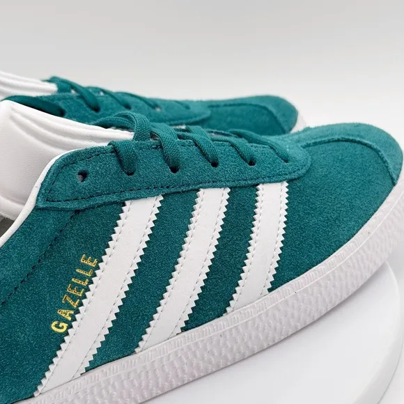 Adidas Gazelle Junior Shoes Size 7 Kids Teal/White Originals IF9800 - NEW