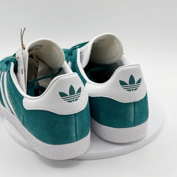 Adidas Gazelle Junior Shoes Size 7 Kids Teal/White Originals IF9800 - NEW