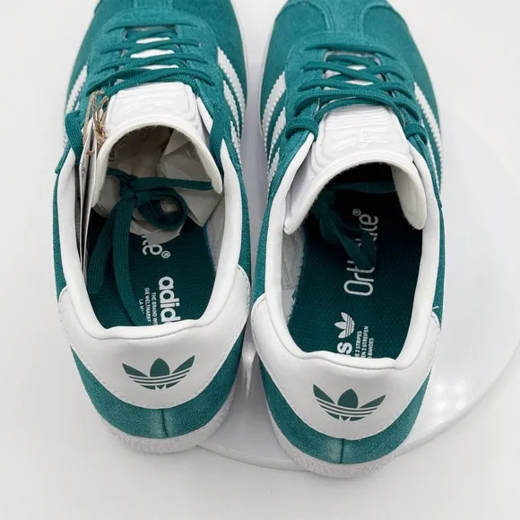 Adidas Gazelle Junior Shoes Size 7 Kids Teal/White Originals IF9800 - NEW