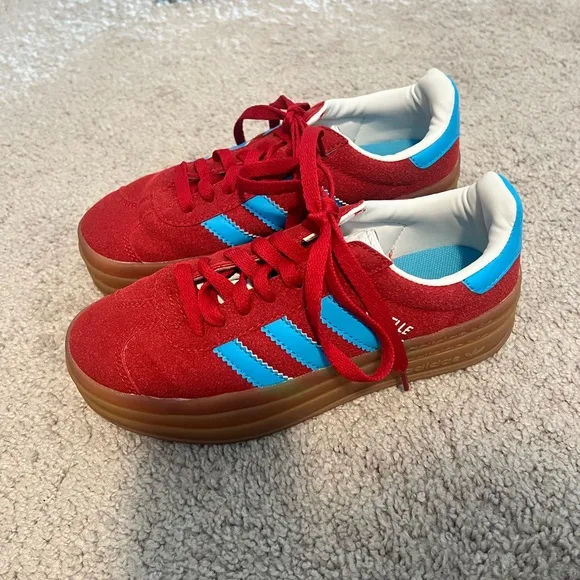 Adidas Gazelle Sneakers Red/Blue/Gum