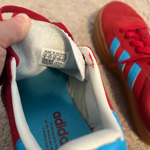 Adidas Gazelle Sneakers Red/Blue/Gum