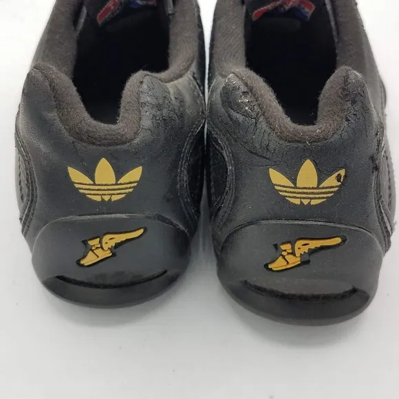 Adidas Goodyear Size 5 Black Leather Driving Racing Shoes Sneakers Art 562482