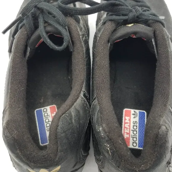 Adidas Goodyear Size 5 Black Leather Driving Racing Shoes Sneakers Art 562482