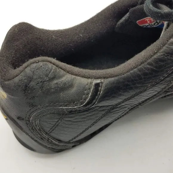 Adidas Goodyear Size 5 Black Leather Driving Racing Shoes Sneakers Art 562482