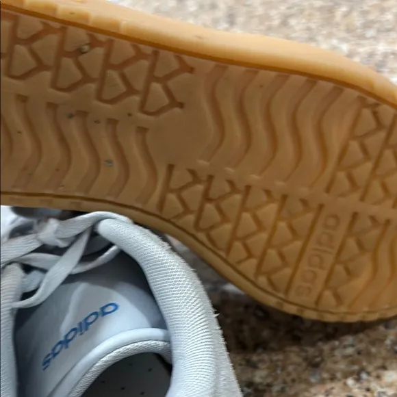 Adidas Gray and Blue Suede Sneakers with Gum Sole