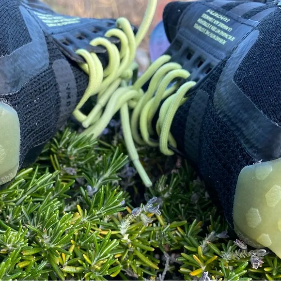 Adidas Kids Black and Green NMD R1 V2 Shoes