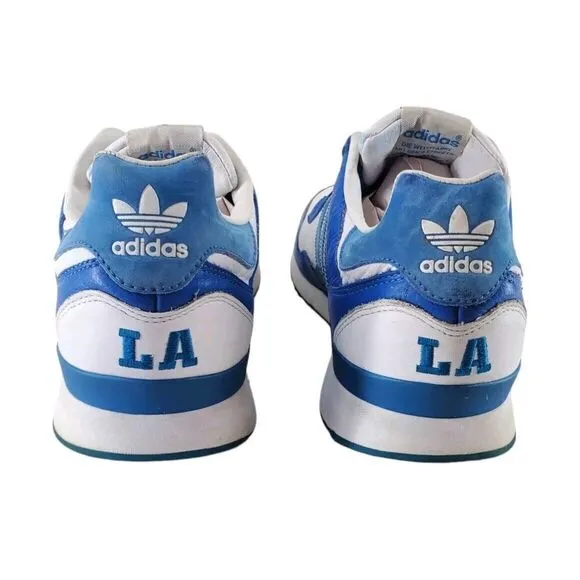 Adidas LA Trainer Shoes Mens 10 Blue White Athletic Performance