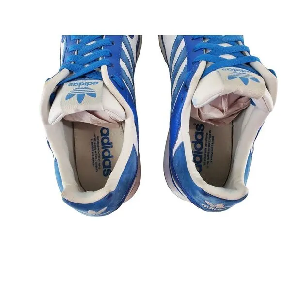 Adidas LA Trainer Shoes Mens 10 Blue White Athletic Performance