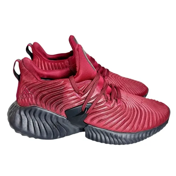 Adidas Men's AlphaBounce Instinct Running Sneakers Maroon SZ 9.5