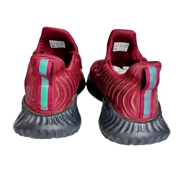 Adidas Men's AlphaBounce Instinct Running Sneakers Maroon SZ 9.5
