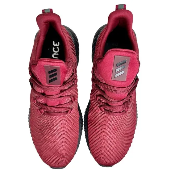 Adidas Men's AlphaBounce Instinct Running Sneakers Maroon SZ 9.5