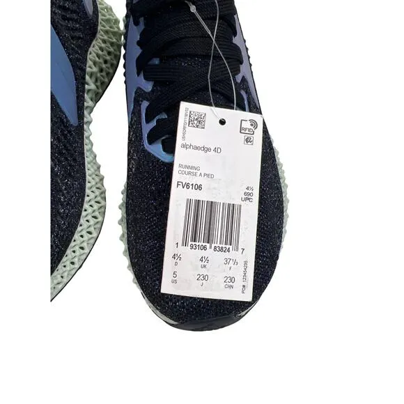 adidas Men's Alphaedge 4D Running Shoes &quot;Goodbye Gravity&quot; Size 5 FV6106