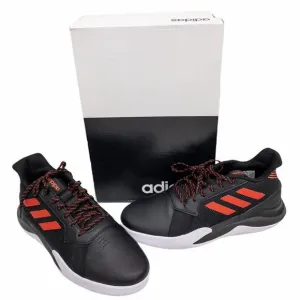 Adidas Mens Black Red Run the Game Basketball Shoes Active Red 8