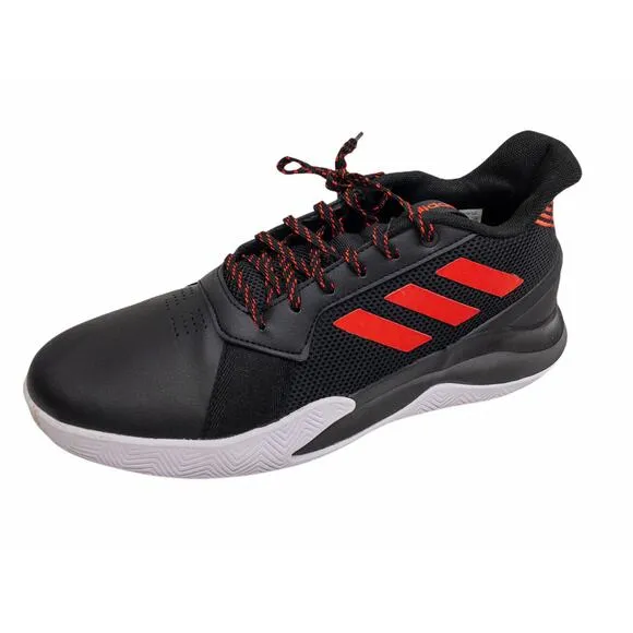 Adidas Mens Black Red Run the Game Basketball Shoes Active Red 8