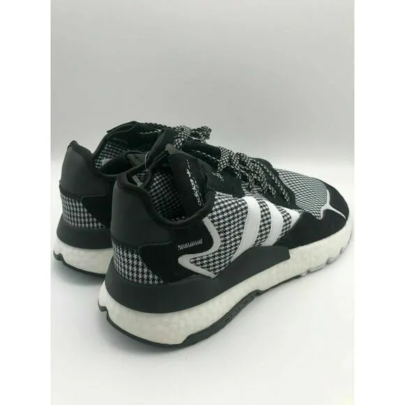adidas Men’s Nite Jogger Casual Shoes Black/White/Silver FV3854 Size 10.5 NWT