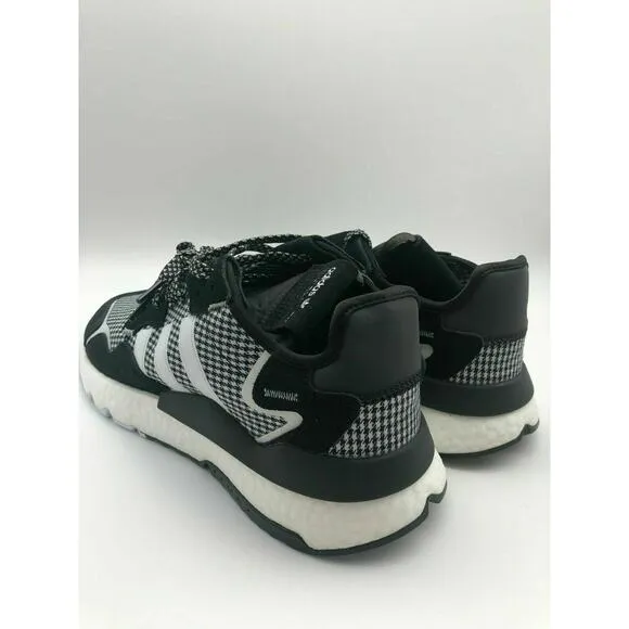 adidas Men’s Nite Jogger Casual Shoes Black/White/Silver FV3854 Size 10.5 NWT