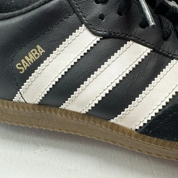 Adidas Men’s Samba Classic 034563 Black Casual Shoes Sneakers Size 8 VTG Korea