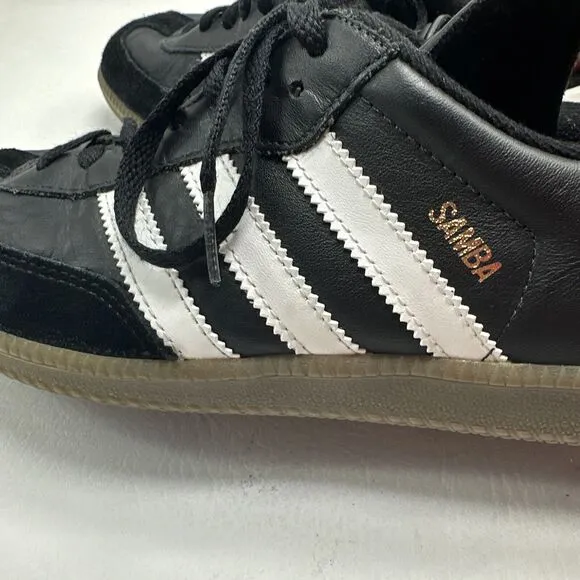 Adidas Men’s Samba Classic 034563 Black Casual Shoes Sneakers Size 8 VTG Korea