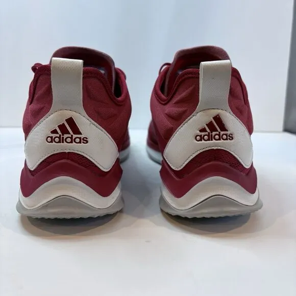 Adidas Men’s Speed Trainer 4 CG5136 Red Turf Shoes Sneakers Size 11.5- Athletic