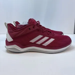 Adidas Men’s Speed Trainer 4 CG5136 Red Turf Shoes Sneakers Size 11.5- Athletic