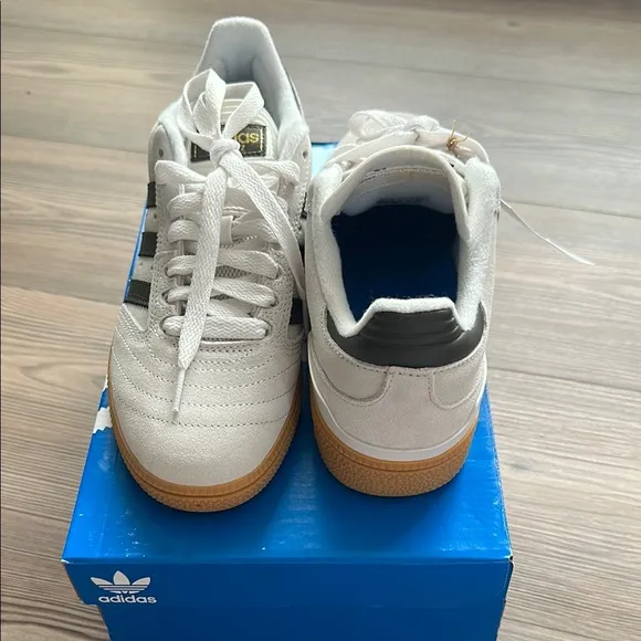 Adidas Men’s White and Black Sneakers