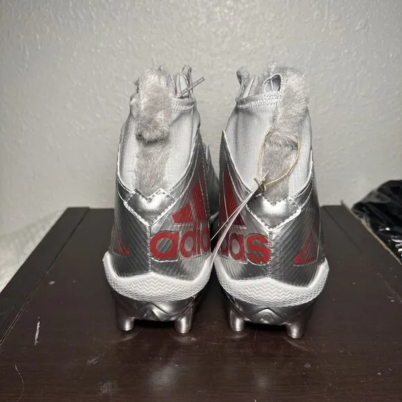 Adidas Nasty Fly NC State Wolfpack Football Cleats Gray Size Mens 13 HQ6405