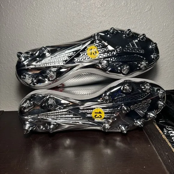 Adidas Nasty Fly NC State Wolfpack Football Cleats Gray Size Mens 13 HQ6405