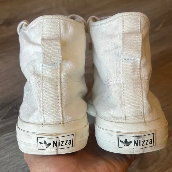 Adidas Nizza Hi Rf Sneakers Cloud White Mens 10 UK 9.5 EU 44