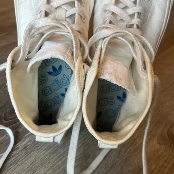Adidas Nizza Hi Rf Sneakers Cloud White Mens 10 UK 9.5 EU 44
