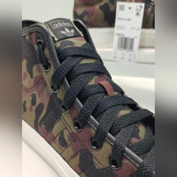 Adidas Nizza High RF Camo HQ8536 Hi Top Casual Canvas Sneakers Men's 8.5