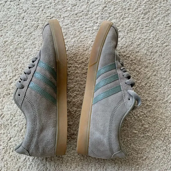 Adidas Old School Ortholite Cloud Suede Sneakers Brown Gray Gum Sole Size 8