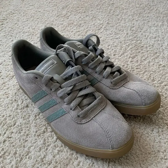Adidas Old School Ortholite Cloud Suede Sneakers Brown Gray Gum Sole Size 8