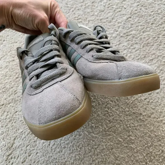 Adidas Old School Ortholite Cloud Suede Sneakers Brown Gray Gum Sole Size 8