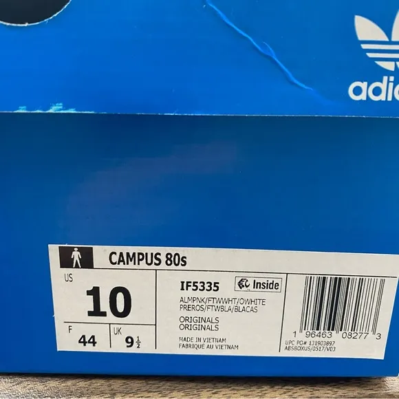 Adidas Originals Campus 80s Almost Pink IF5335 Casual Shoes Sneakers Mens Sz