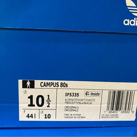 Adidas Originals Campus 80s Almost Pink IF5335 Casual Shoes Sneakers Mens Sz