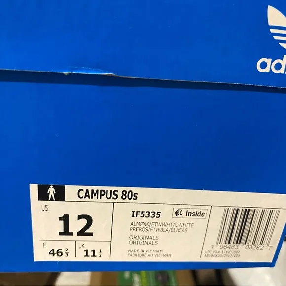 Adidas Originals Campus 80s Almost Pink IF5335 Casual Shoes Sneakers Mens Sz