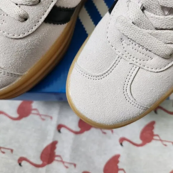 Adidas Originals Gazelle Bold Low Top Casual Shoes Pink Brown