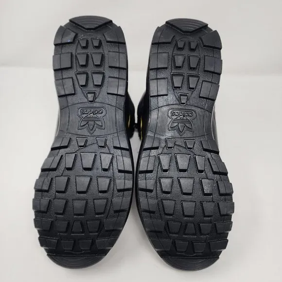 Adidas Originals Hiking Boots Mens 10 Black Chasker Logo 3 Stripes Hi Sneakers