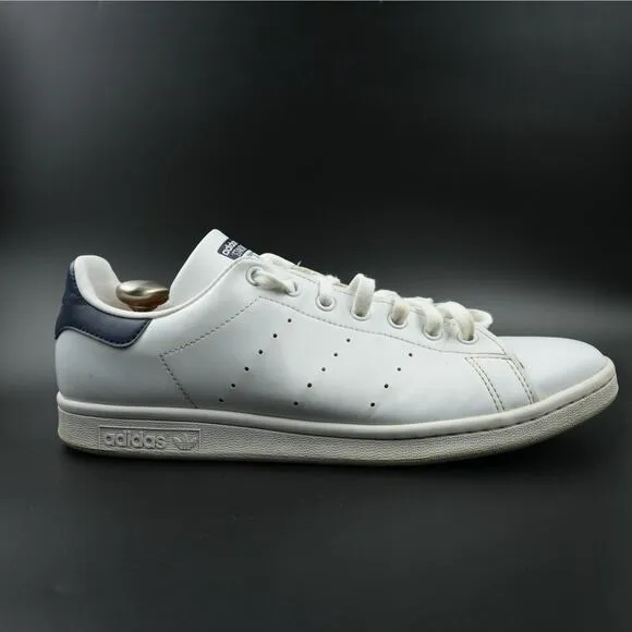 Adidas Originals Stan Smith Shoes Mens 12 Sneakers Casual White Blue FX5501