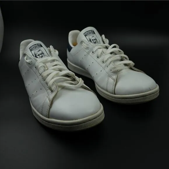Adidas Originals Stan Smith Shoes Mens 12 Sneakers Casual White Blue FX5501