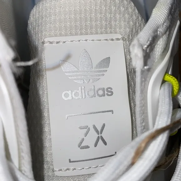 adidas Originals ZX 2K Boost White Grey Yellow Casual Running Shoes H06577 Sz 11