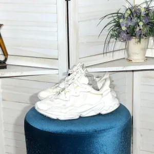 Adidas Ozweego 90s Y2K retro style off white man's sneakers leather shoes sz 10