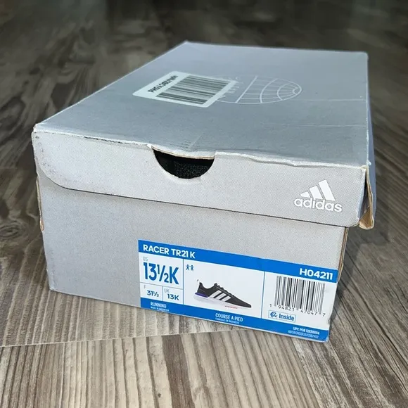 Adidas Racer TR21 K Cloud Foam Sneakers Unisex Shoes Black White Big Kids