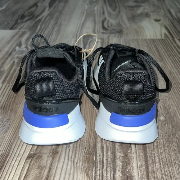 Adidas Racer TR21 K Cloud Foam Sneakers Unisex Shoes Black White Big Kids