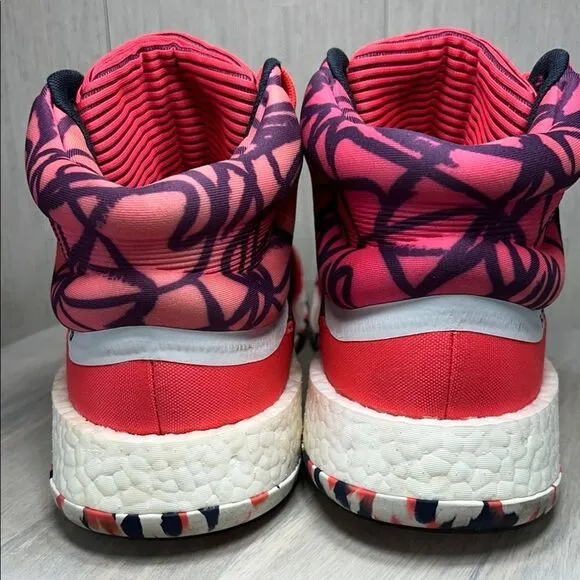 Adidas Red and Black Sneakers