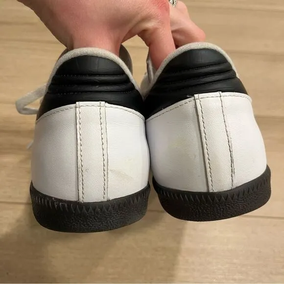 Adidas Samba Classic Shoes Sneakers Men’s Soccer White Black Gum Sole Size 13.5