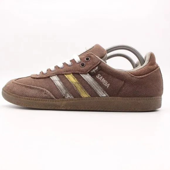 Adidas Samba Hemp Shoes Men’s Size 9 Brown Soccer Skateboard Casual