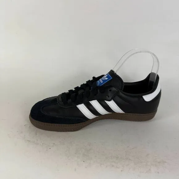 Adidas Samba OG Sneakers Men's 6 Black Leather Lace Up Low Top Athletic Shoes