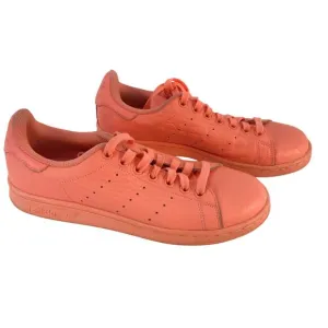 Adidas Stan Smith Sun Glow Men's Coral Embossed Sneakers Size 7.5 - Preowned