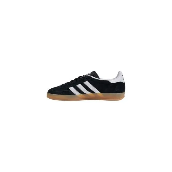 Adidas Suede Lace-Up Rubber Sole Sneakers Men Black